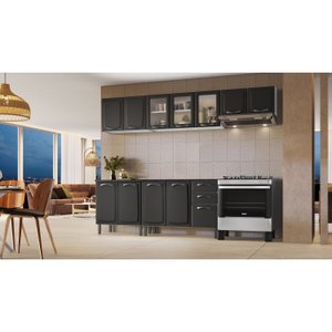 Cozinha Compacta em Aço 5 Peças 12 Portas 2 Gavetas em Aço New Premium Itatiaia