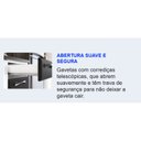 Ver imagem 7 de Cozinha Modulada em Aço 5 Peças 12 Portas 2 Gavetas em Aço New Premium Itatiaia Cinza/Grafite