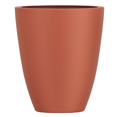 Vaso de Fibra de Vidro Roma P 50cm Decorativo Terracota Fosco