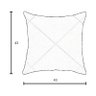 Kit 4 Capas de Almofada Veludo Drapeada Quadrada Terracota e Bege - 6