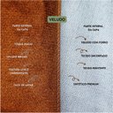 Ver imagem 5 de Kit 4 Capas de Almofada Veludo Drapeada Quadrada Terracota e Bege