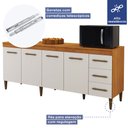 Ver imagem 6 de Balcão Atenas 4 Portas e 3 Gavetas Kaiki Móveis