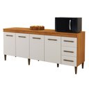 Ver imagem 2 de Balcão Atenas 4 Portas e 3 Gavetas Kaiki Móveis