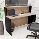 Ver imagem 1 de Balcão Atendimento Recepção Consultório 1400x600 Netmobil - Dubai