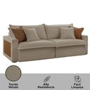 Ver imagem 7 de Sofá Dallas Veludo Dois Módulos de 80cm B15 Meu Sofá Online B002 Veludo Capuccino