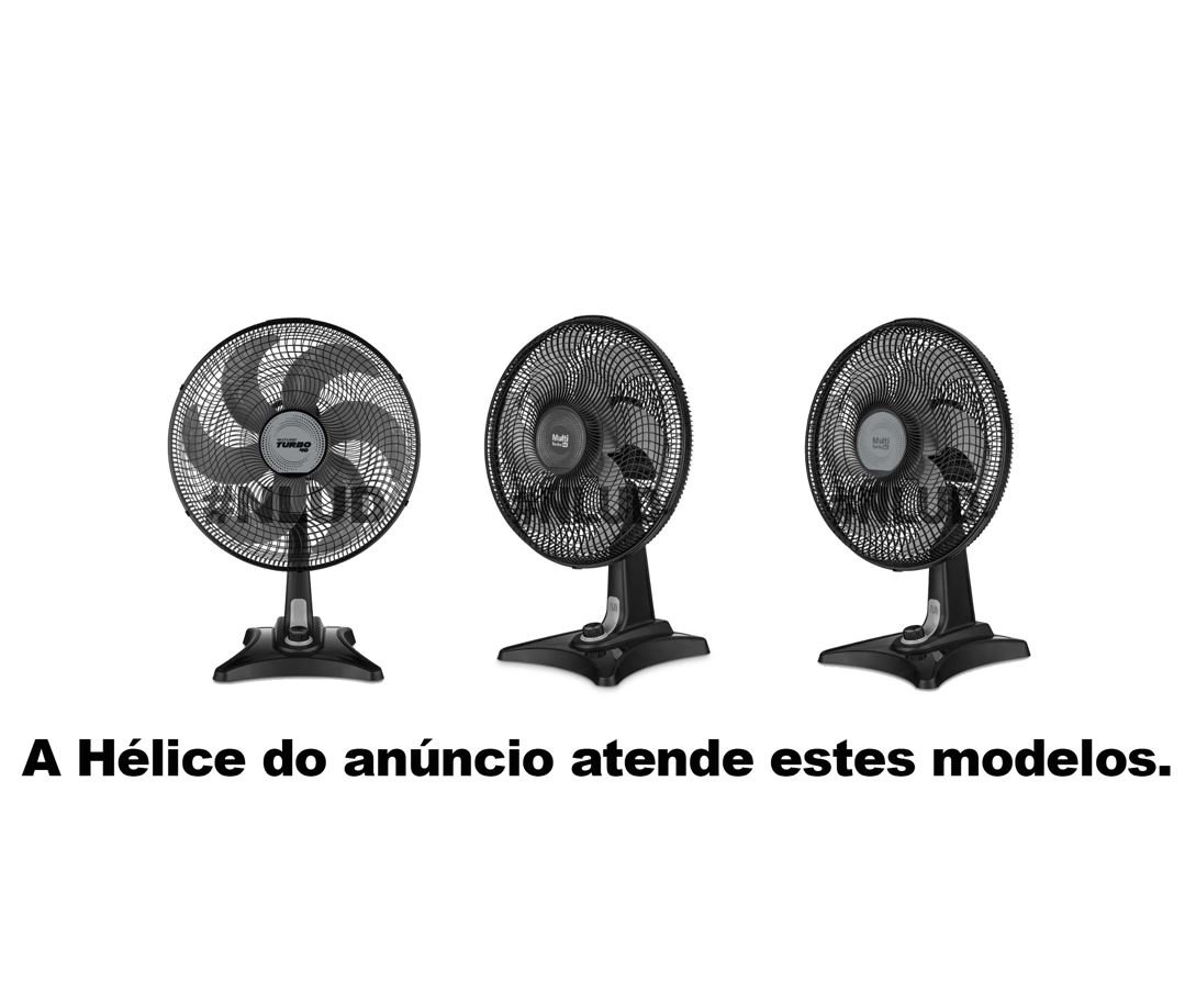 Hélice Compatível Ventilador Multilaser Vl401 / Vl402 / Vl403 / Vl404 - 40cm 8 Pás Cinza - 3