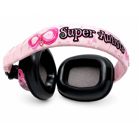 Abafador Antirruído 12 Db Infantil Feminino Ajustável com Botton Identificador