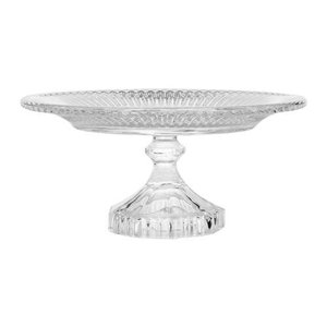 Prato P/bolo C/pe de Cristal Reinaissence 18,5x9,5cm