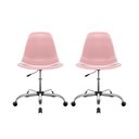Ver imagem 1 de Kit 2 Cadeiras Eames Cromada Rosa – Conforto e Qualidade Superior