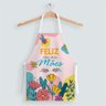 Avental Feminino Oxford Com Regulador De Altura Feliz Dia Das Mães e Flores Coloridas - 1