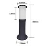 Kit 10 Poste Balizador Luminária Casa Sítio Jardim 35cm Preto + Lâmpada - 3