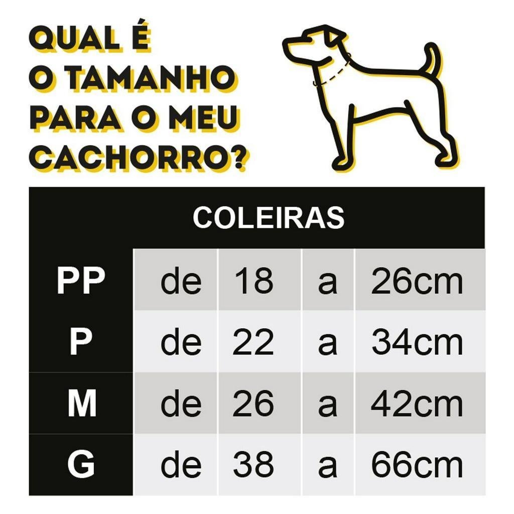 Coleira Cachorro Ajustável com Guia Estampa Boys - 4