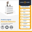 Ver imagem 2 de Mini Cômoda/mesa de Cabeceira 3 Gavetas Ej Móveis