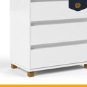 Ver imagem 5 de Mini Cômoda/mesa de Cabeceira 3 Gavetas Ej Móveis
