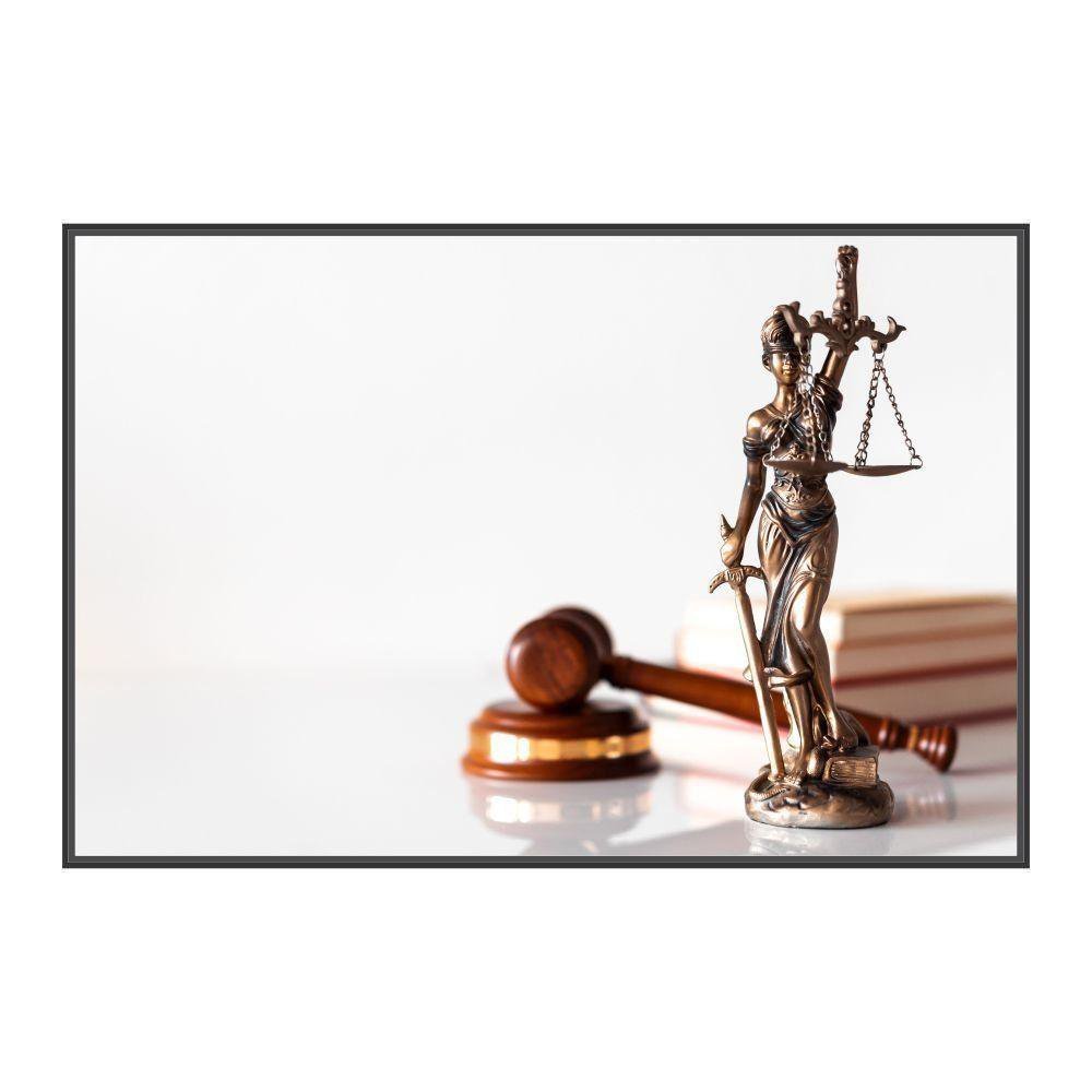 Telas Canvas Com Moldura Direito Deusa Da Justiça - 2