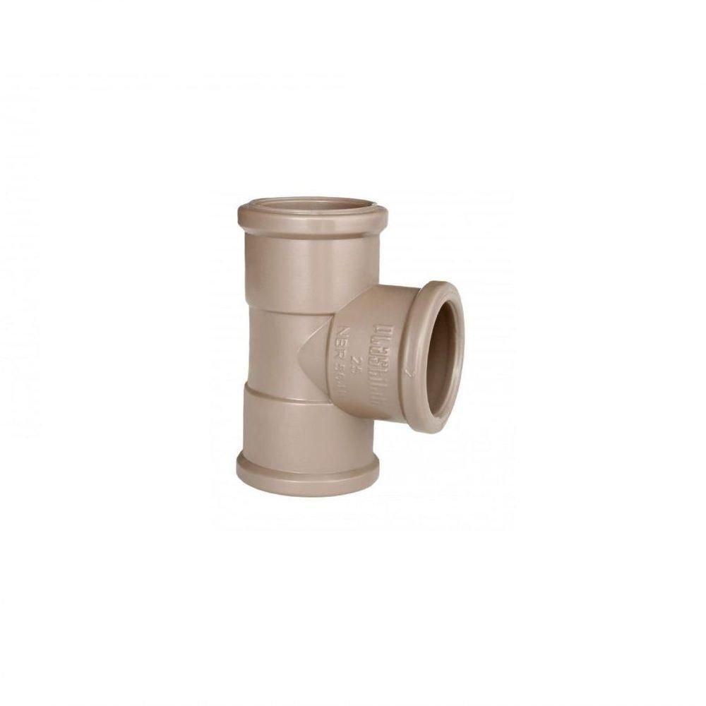 Tee Soldável Marrom Plastilit 20mm - 1