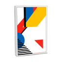 Ver imagem 2 de Quadro Decorativo Formas Geométricas Mondrian com Moldura Filete