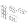 Cozinha Modulada Compacta em Aço 4 Peças 13 Portas 2 Gavetas Paneleiro Duplo Tarsila Itatiaia  - 3