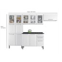 Ver imagem 4 de Cozinha Modulada Compacta em Aço 4 Peças 13 Portas 2 Gavetas Paneleiro Duplo Tarsila Itatiaia 