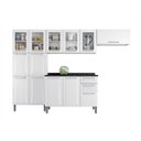 Ver imagem 2 de Cozinha Modulada Compacta em Aço 4 Peças 13 Portas 2 Gavetas Paneleiro Duplo Tarsila Itatiaia 