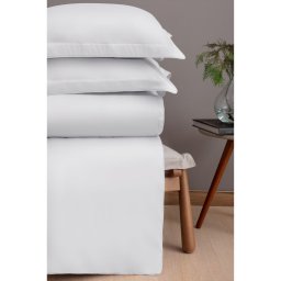 Duvet Capa de Edredom Casal 300 Fios | Naturalle - Branco - 2