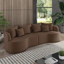 Ver imagem 2 de Sofá 4 Lugares Orgânico Living 250cm Mersa Veludo K01 - D’Rossi