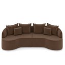 Ver imagem 5 de Sofá 4 Lugares Orgânico Living 250cm Mersa Veludo K01 - D’Rossi