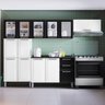 Cozinha Modulada Compacta em Aço 4 Peças 13 Portas 2 Gavetas Paneleiro Duplo Tarsila Itatiaia  - 1
