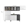 Cozinha Modulada Compacta em Aço 4 Peças 13 Portas 2 Gavetas Paneleiro Duplo Tarsila Itatiaia  - 4