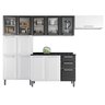 Cozinha Modulada Compacta em Aço 4 Peças 13 Portas 2 Gavetas Paneleiro Duplo Tarsila Itatiaia  - 2