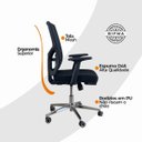 Ver imagem 6 de Cadeira de Escritório Diretor Ergonômica Oficial Corporativa Viena sem Apoio