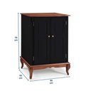 Ver imagem 5 de Balcão Adega 2 Portas 1 Gaveta e Pés Luis XV 60814 Hannover Linz Móveis - Preto/Imbuia