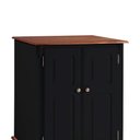 Ver imagem 3 de Balcão Adega 2 Portas 1 Gaveta e Pés Luis XV 60814 Hannover Linz Móveis - Preto/Imbuia