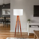 Ver imagem 5 de Luminaria Zarah Tripe de Madeira Moderna Sala Quarto Escritorio Moderna Decoração Minimalista:branco
