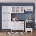 Ver imagem 1 de Cozinha Compacta Modulada em Aço 4 Peças 13 Portas 2 Gavetas Paneleiro Duplo em Aço Luce Itatiaia Branco