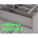 Ver imagem 6 de Cozinha Compacta em Aço 4 Peças 13 Portas 2 Gavetas Paneleiro Duplo em Aço Luce Itatiaia