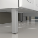 Ver imagem 6 de Cozinha Completa Modulada 4 Peças em Aço com Paneleiro e Balcão com Tampo Luce Itatiaia Branco