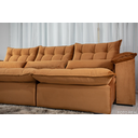Ver imagem 5 de Sofá Retrátil e Reclinável Ipanema 2,10m em Tecido Veludo C/ 03 Módulos - Montagem Inclusa