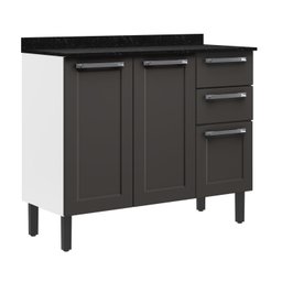 Cozinha Compacta em Aço 4 Peças 11 Portas 2 Gavetas Paneleiro Para Forno em Aço Florença Itatiaia - 14 Cozinha Compacta em Aço 4 Peças 11 Portas 2 Gavetas Paneleiro Para Forno em Aço Florença Itatiaia - 14