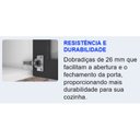 Ver imagem 5 de Cozinha Compacta em Aço 4 Peças 11 Portas 2 Gavetas Paneleiro Para Forno em Aço Florença Itatiaia