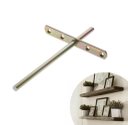 Ver imagem 2 de Suporte Interno Prateleira Fixação Invisível T 25cm Zinco