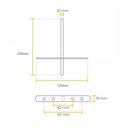 Ver imagem 7 de Suporte Interno Prateleira Fixação Invisível T 25cm Zinco
