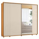 Ver imagem 2 de Guarda Roupa Casal Dalí 2 Portas Espelho Madetec:cinamomo Off White