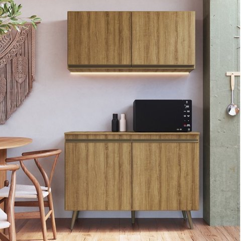Cozinha Compacta 2 Peças 4 Portas One