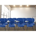 Ver mais imagens de Cadeira Universitária Diretor com Porta Livros Metal Wood Design