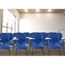 Ver mais imagens de Cadeira Universitária Diretor com Porta Livros Metal Wood Design Preto