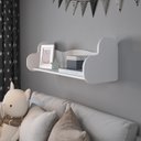 Ver imagem 7 de Prateleira Decorativa Nicho Infantil Mdf 91x30 Cm Branco Arly