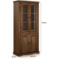 Estante 04 Portas Imperial Móveis Mpo - Imbuia Fosco - 2