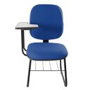 Ver imagem 6 de Cadeira Universitária Diretor com Porta Livros Metal Wood Design Azul