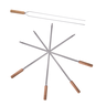 Kit 5 Espetos para Churrasco 85cm Aço Inox Kort - 5